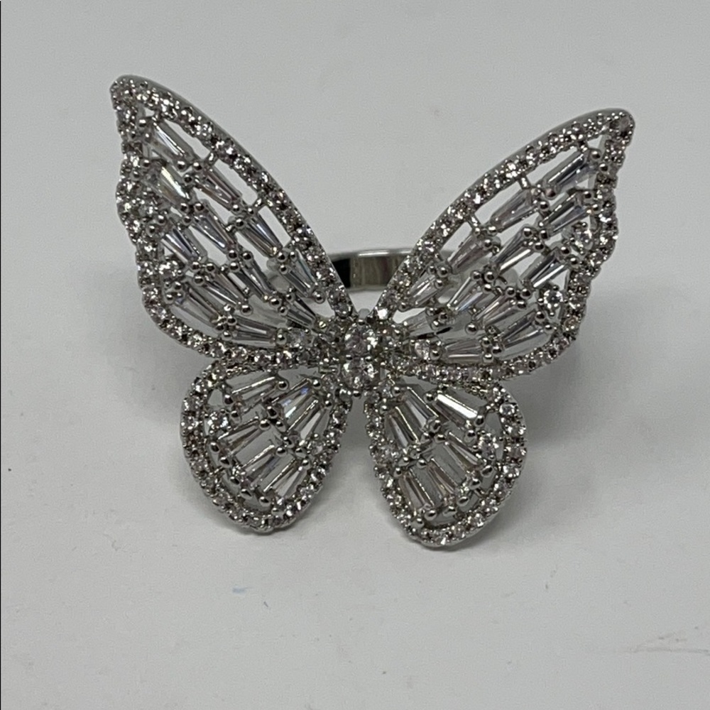 CZ Butterfly Ring - Picture 5 of 9